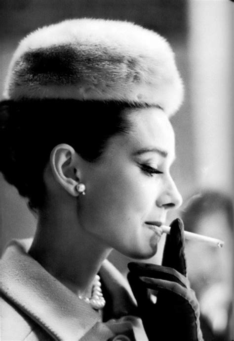 audrey hepburn smoking